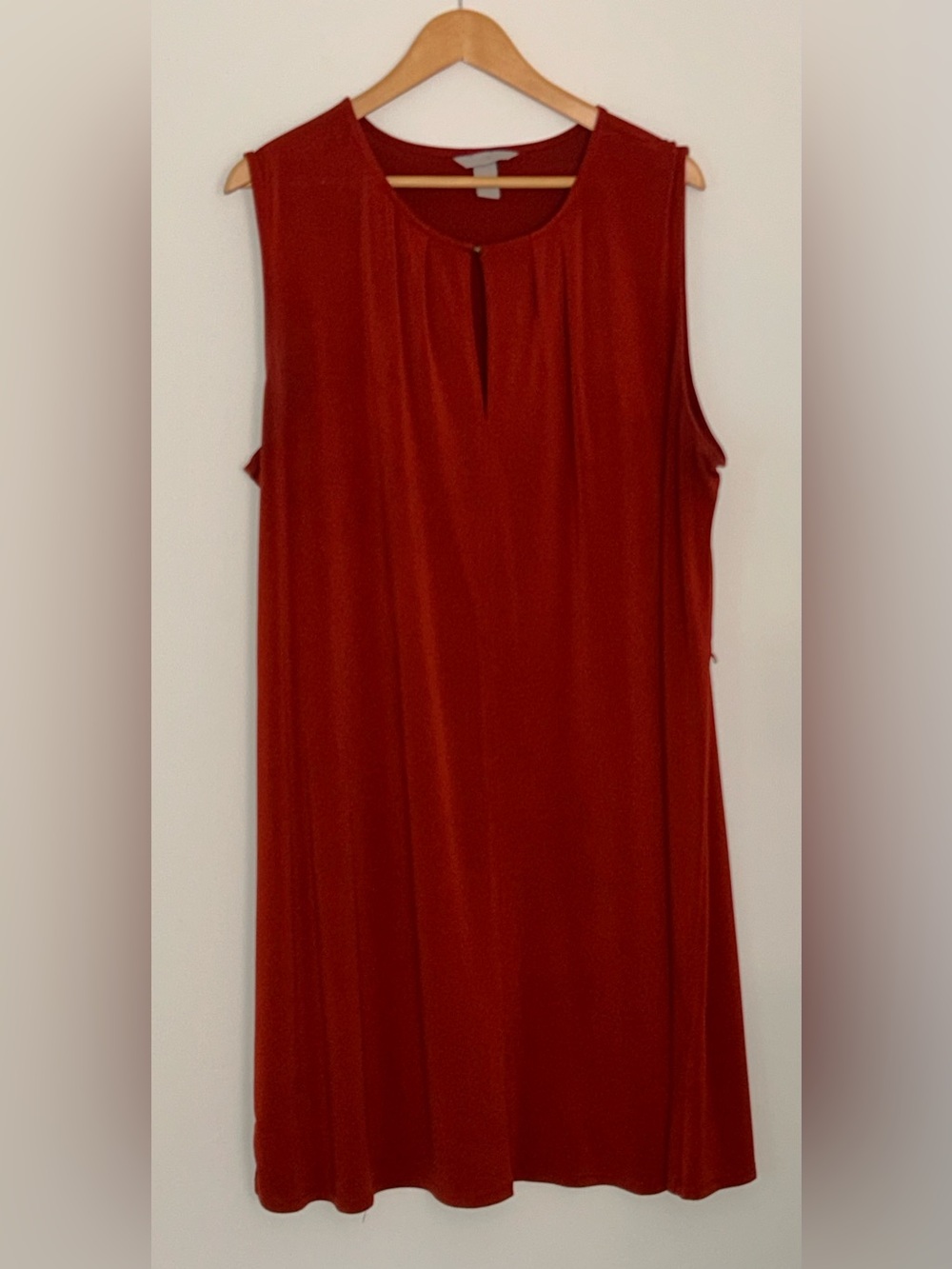 H&M Sleeveless Midi Dress in Rust